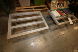 Lot of (2) 24” L x 18” W Aluminum Dunnage Racks(INV#78242)(Located @ the MDG Showroom - Pgh., PA)(