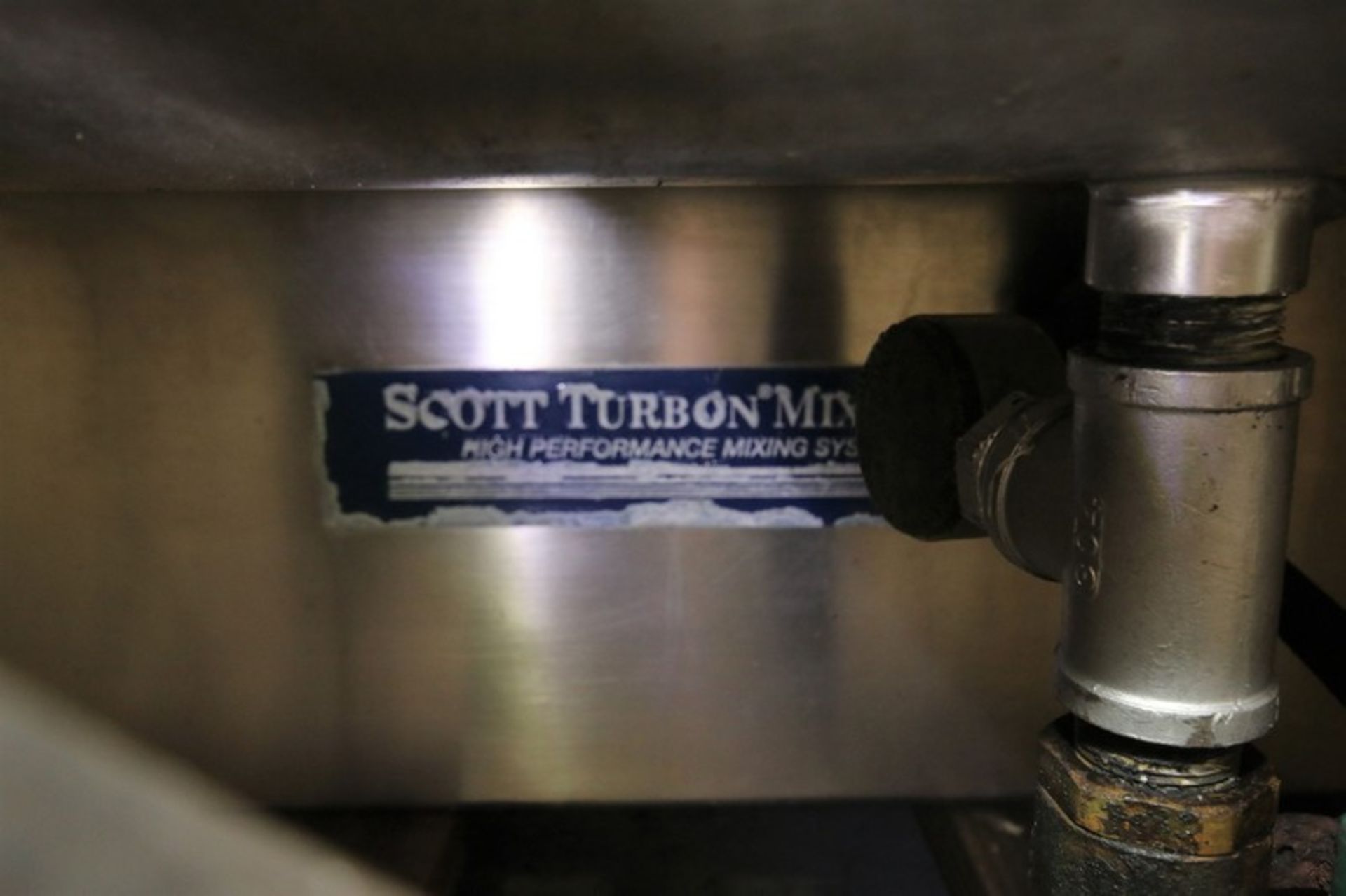 Scott Vertical S/S Turbon Mixer, Aprox. 10 ft H,with 60 hp / 1780 rpm Motor, 460V 3 Phase, with - Image 7 of 7
