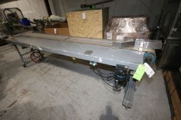 134" L x 28" W x 35" H Conveyor Pack -Off Table, with 12" W Belt, 110V Drive Motor with VFD, Mounted