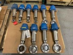 Lot of (10) GEA 1", 3", & 4" S/S ButterflyVavles with Think Tops, Flanged Type (INV#78101)(Located @