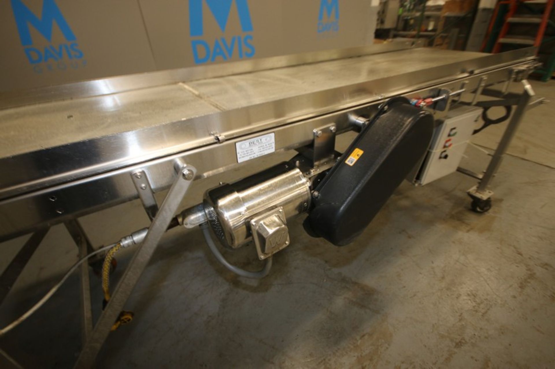 BEST Industrial Group Straight Section of Conveyor, Overall Length Aprox. 8' L x 23-3/4" W Belt, - Image 7 of 9