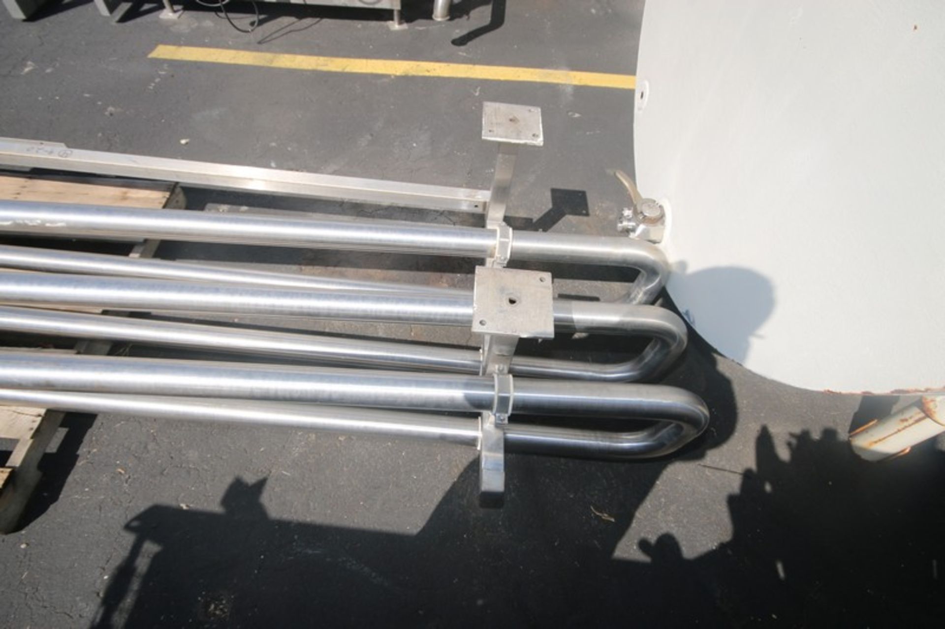 3-Pass 3" S/S Holding Tube,Aprox. 11' L, Mounted on S/S Frame (INV#69014)(LOCATED AT MDG AUCTION - Image 2 of 4
