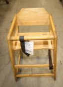 Wood Infant Hi - Chair(INV#78220)(Located @ the MDG Showroom - Pgh., PA)(Rigging, Loading & Site