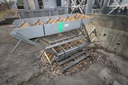 (2) S/S Stairs,Aprox. 6' L x 24" W, with S/S Handrails & Plastic Grating (INV#68794) (Located at the