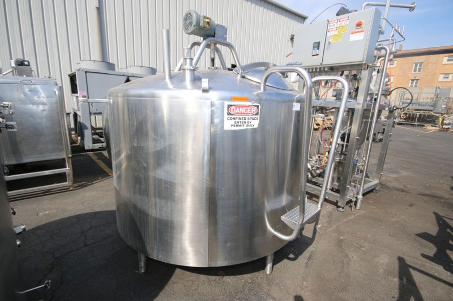 Mueller 500 Gal. Dome Top Jacketed Processor, M/N PCD, S/N D-16000-7, Dome Top/ Concave Bottom, with - Image 2 of 14