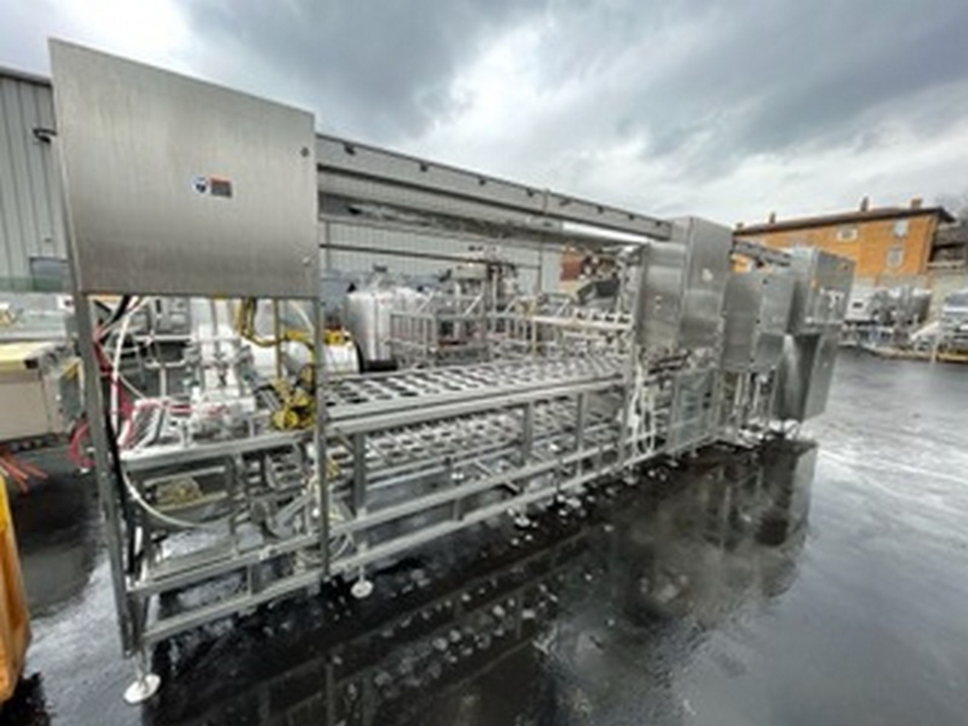 Osgood 4-Lane In-Line S/S Cup Filler,M/N 4800-E, S/N 351-840, Set Up with 3-5/8" W On-Board Change - Image 12 of 18