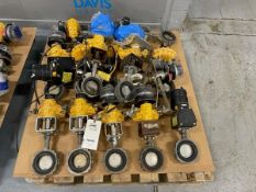 Lot of (16) Keystone 3" S/S Air Actuated ButterflyValves (INV#78105)(Located @ the MDG Showroom -