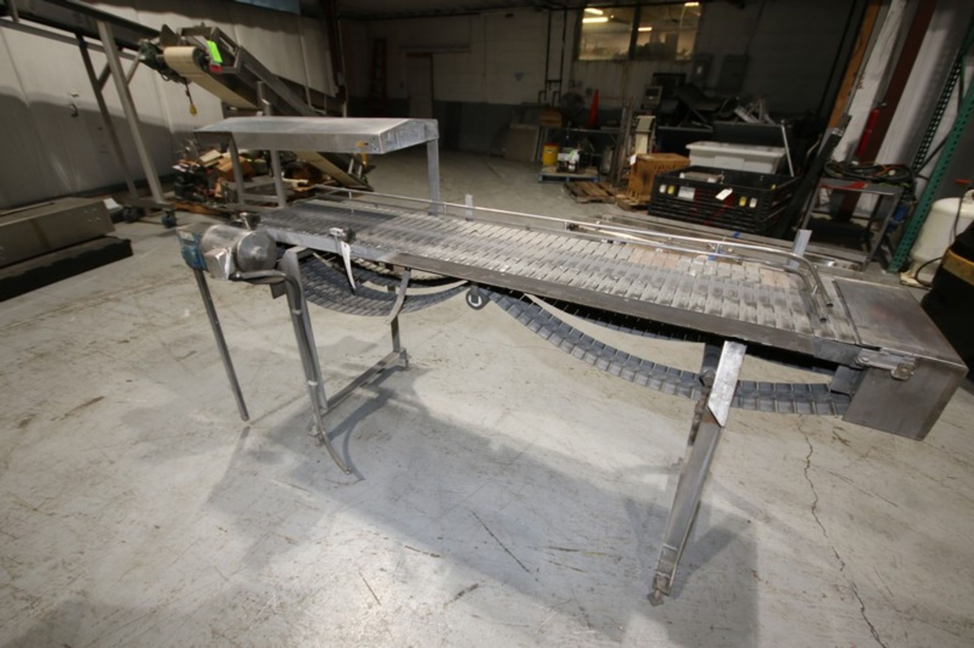 S/S Accumulation Conveyor, with (3) Aprox. 6" W Conveyor Chains, Overall Dims.: Aprox. 102" L  x 33" - Image 2 of 6