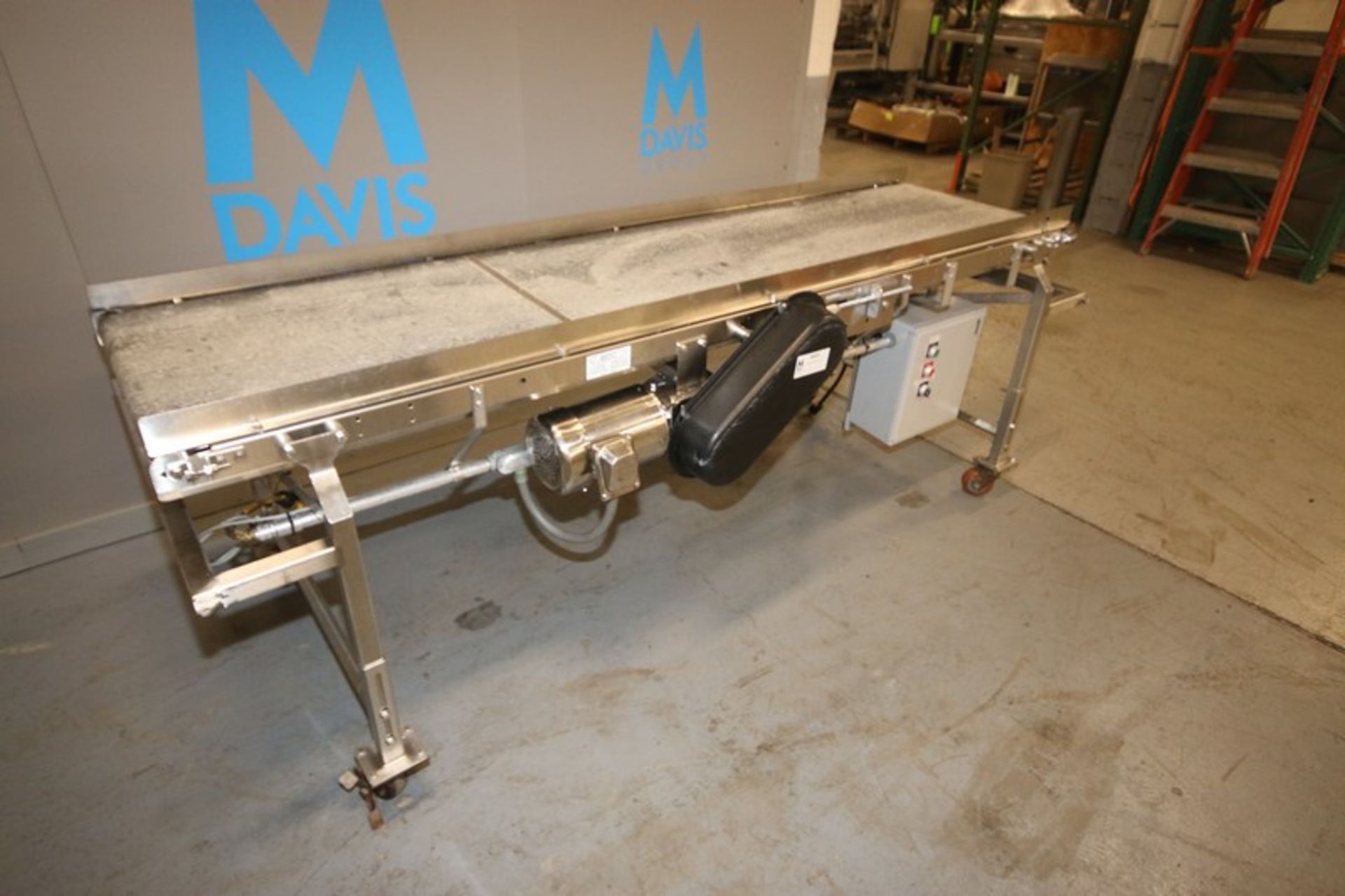 BEST Industrial Group Straight Section of Conveyor, Overall Dims.: Aprox. 8' L x 23-3/4" W Belt with - Image 2 of 8