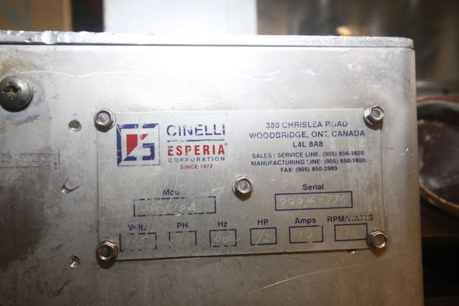 Cinelli 2-Lane Dough Molder, - Image 9 of 9