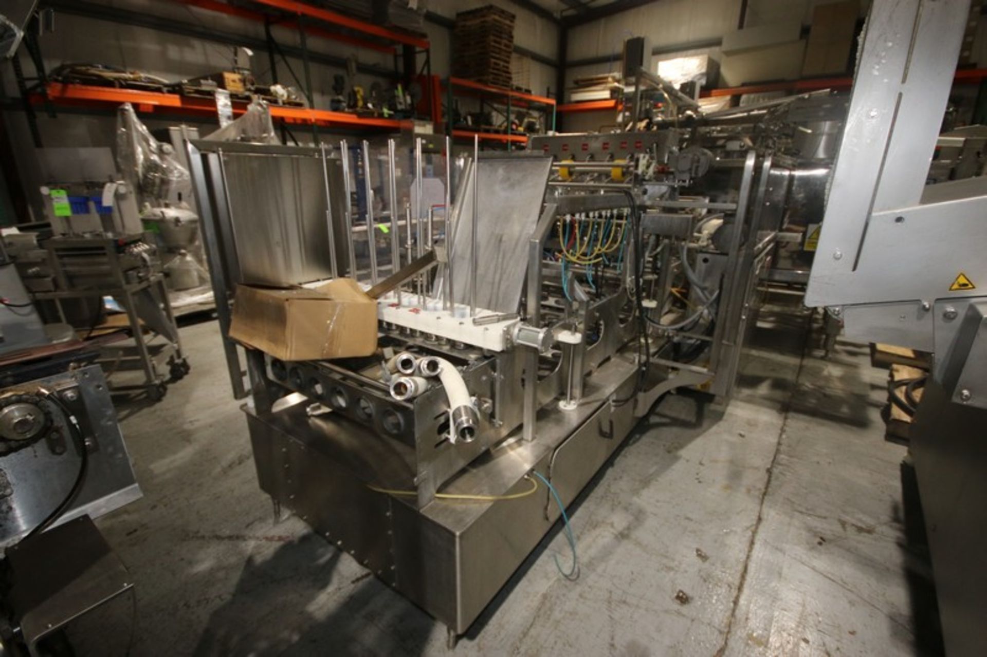 Pac-Tec 6-Wide Cup Filler,M/N PT-65, S/N 2229, 220 Volts, 3 Phase, with Control Panel, with Allen- - Image 10 of 14