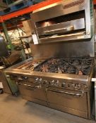 Southbend 60” L S/S Commercial Gas Range with 6 Burners, Griddle, Dual Stove (INV#78226)(Located @