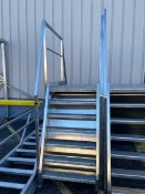 S/S & Aluminum Crossover Stairs,Overall Dims.: Aprox. 80" L x 37" W x 56" H, with Aprox. 34" L x 30"