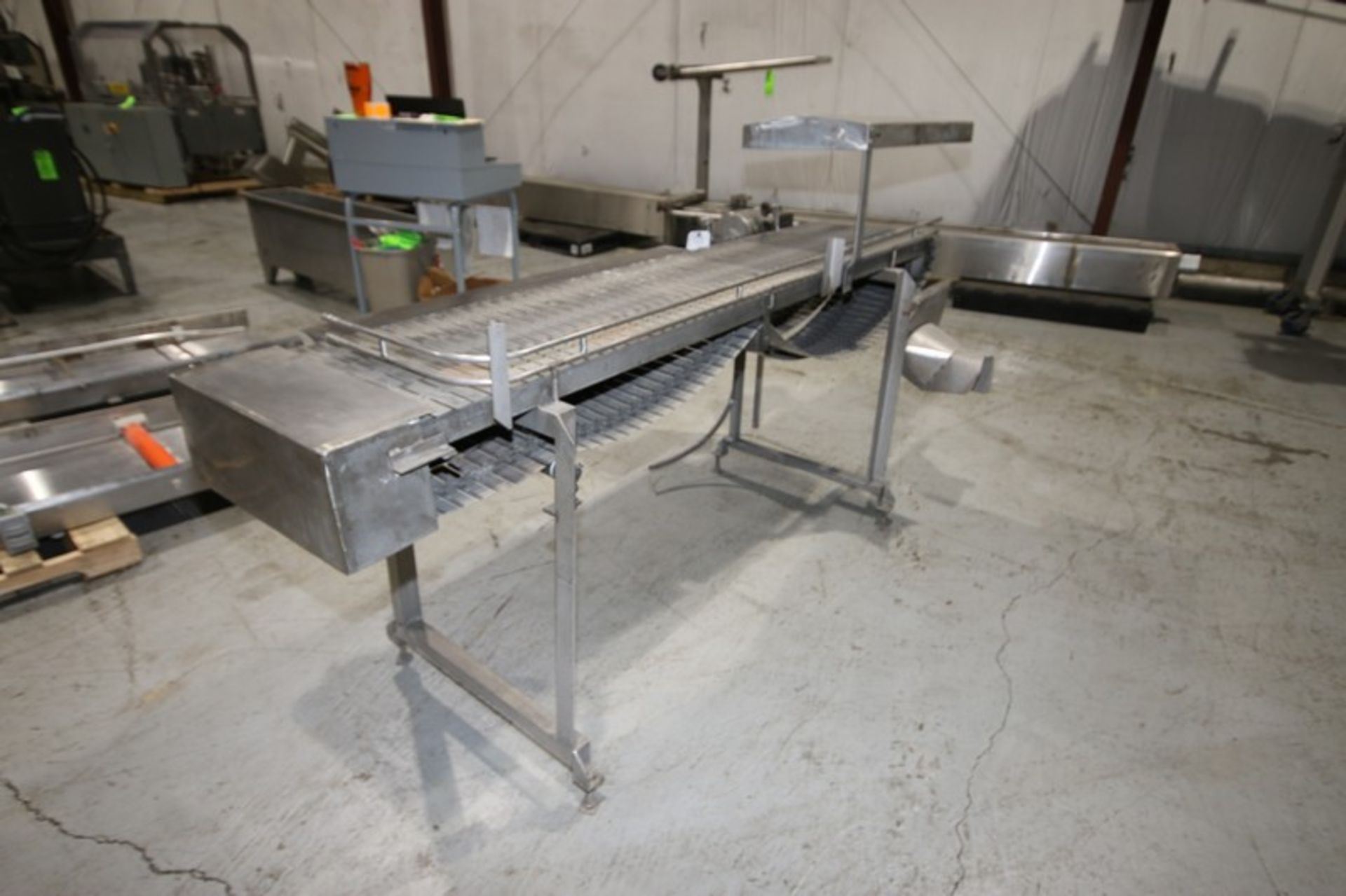 S/S Accumulation Conveyor, with (3) Aprox. 6" W Conveyor Chains, Overall Dims.: Aprox. 102" L  x 33" - Image 3 of 6