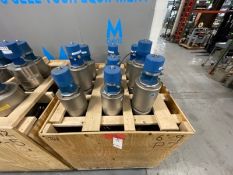 (9) GEA 6" S/S Air Valve Acuators with Think Tops(NOTE: Formly Used in Brewing)(INV#78068)(Located @