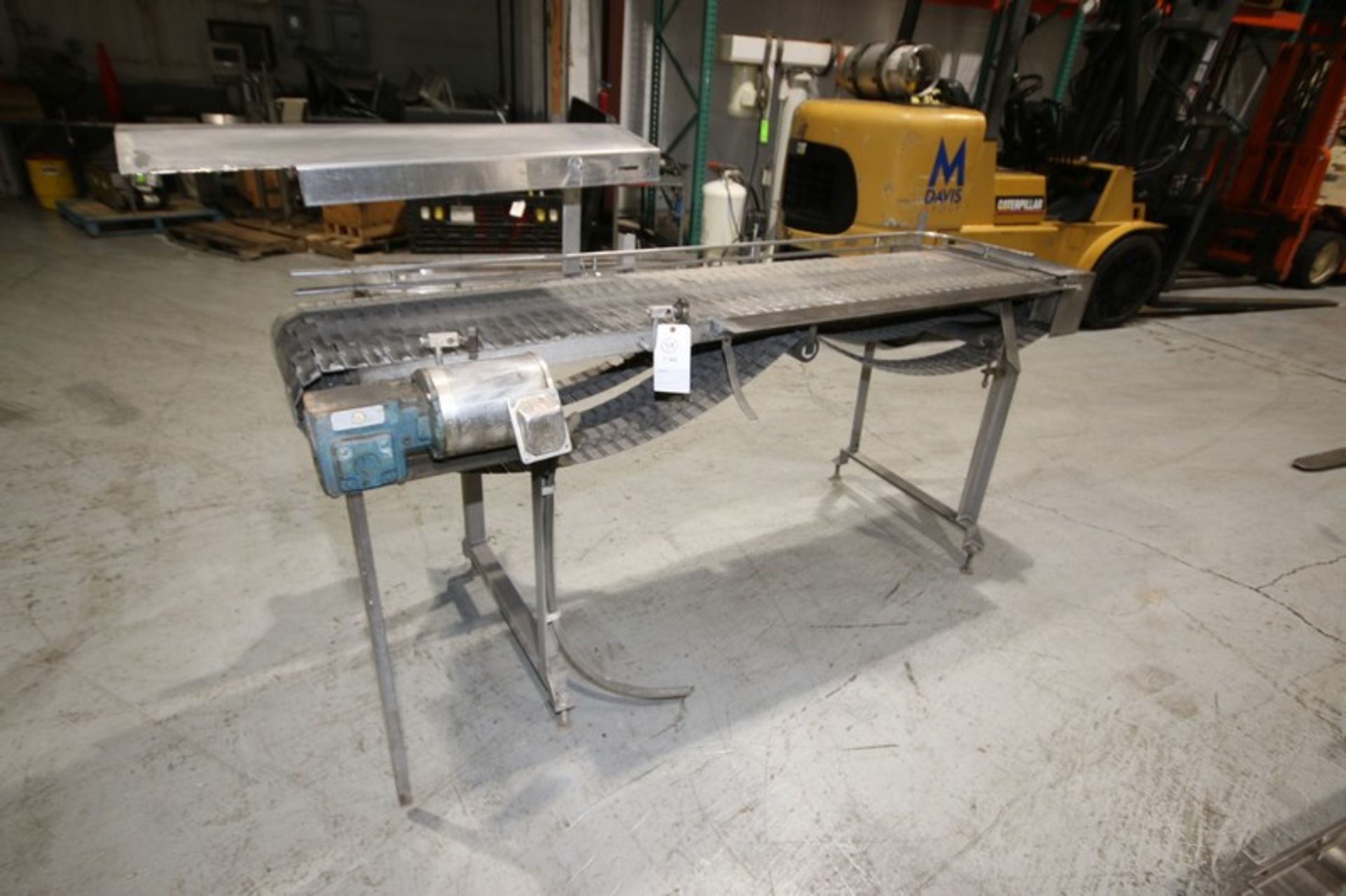 S/S Accumulation Conveyor, with (3) Aprox. 6" W Conveyor Chains, Overall Dims.: Aprox. 102" L  x 33"