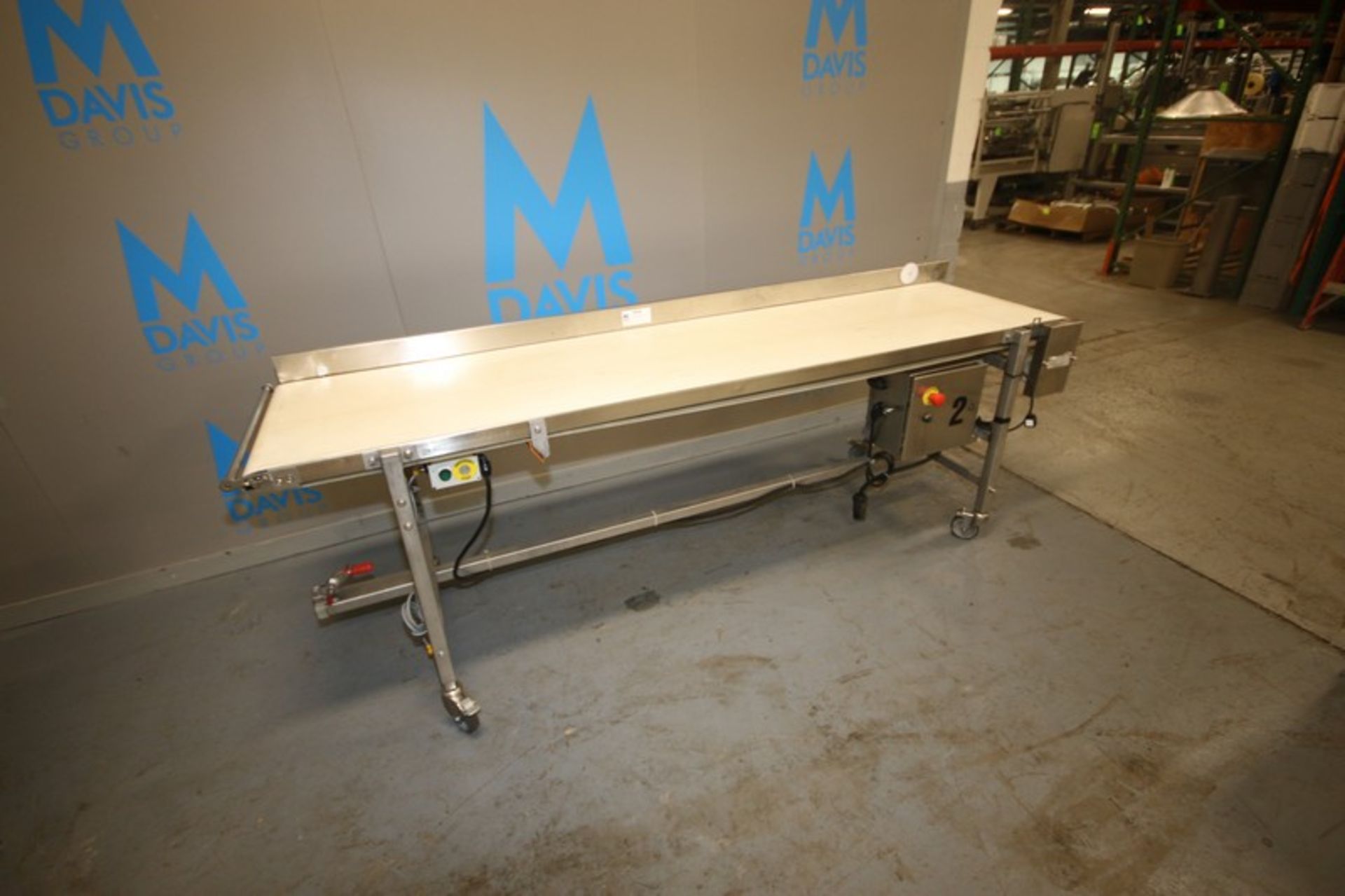 MK North America Straight Section of Conveyor,with S/S Back Splash, Overall Dims.: Aprox. 8' L x - Image 3 of 5