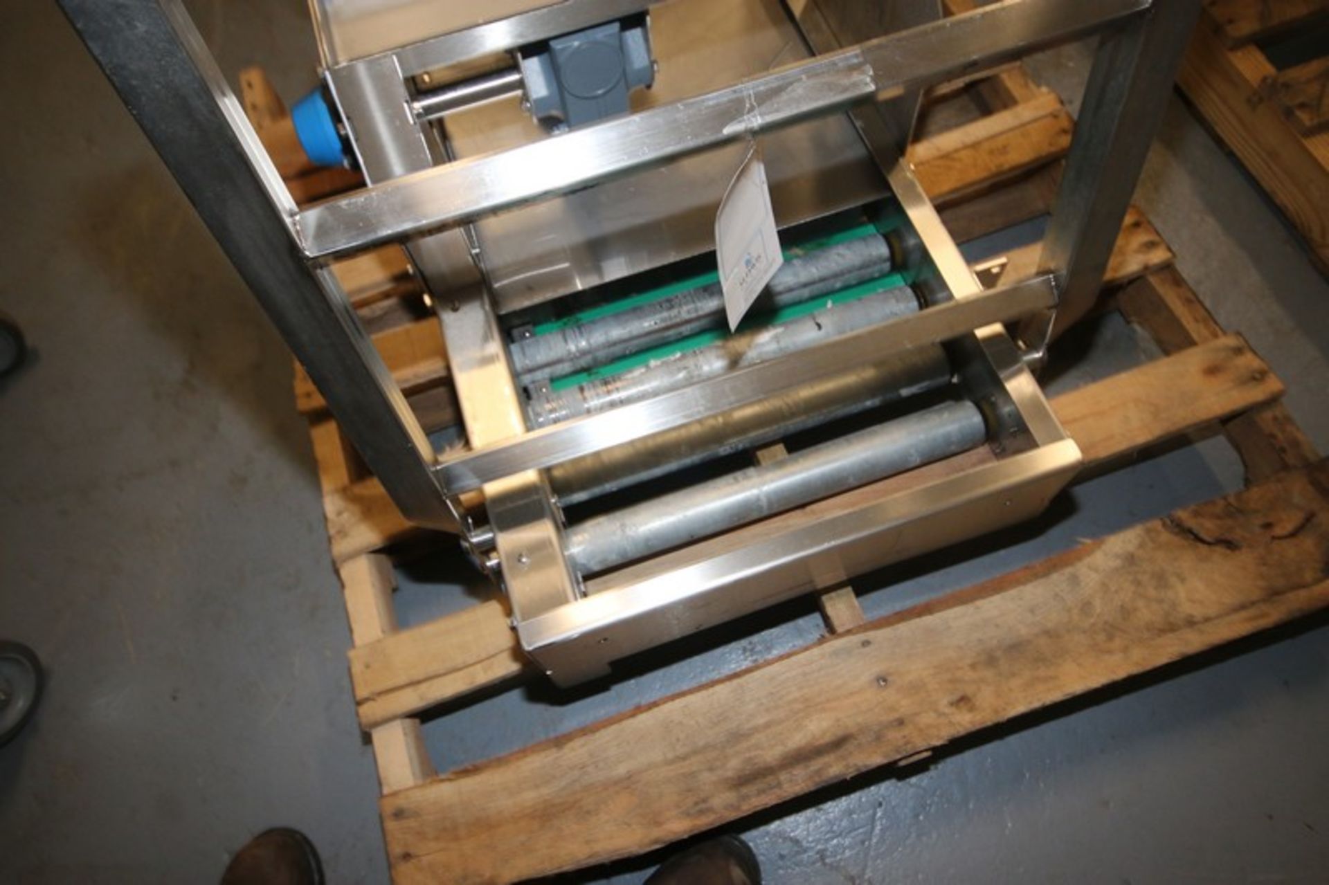 Straight Section of S/S Roller Conveyor, Overall Dims.:  Aprox. 40" L x 19-1/2" W, with Bottom - Image 3 of 6