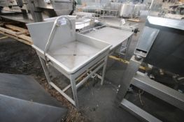 S/S Sink & Counter,Aprox. 79" L x 30" W, with Knee Controls, Mounted on S/S Frame (INV#77623)(