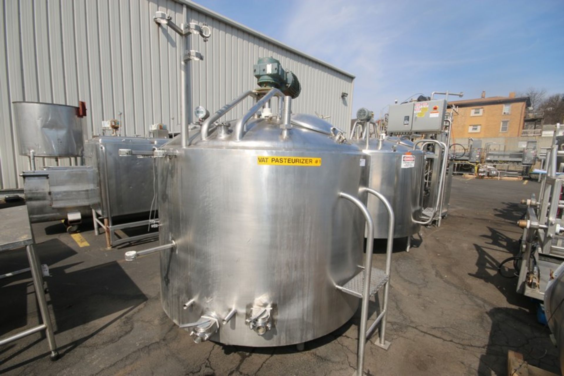 DCI 600 Gal. Dome Jacketed Processor, Dome Top/Slope Bottom, Tank Dims.: Aprox. 69" Dia. x 48" H, - Image 2 of 13