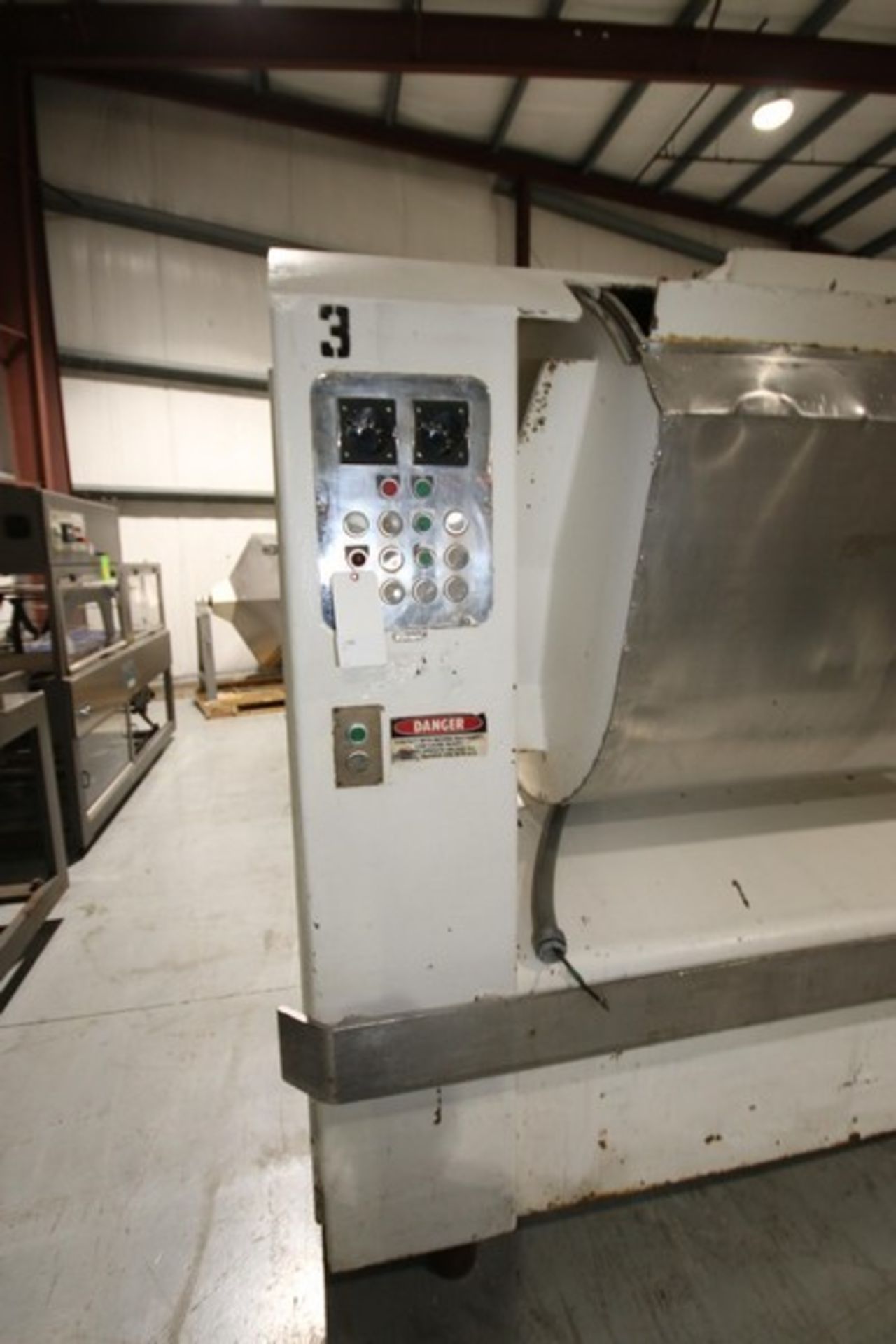 Day Double Wall Single Arm S/S Dough Mixer, S/N 81306, with S/S Agitation Shaft, with Top Mounted - Image 4 of 17