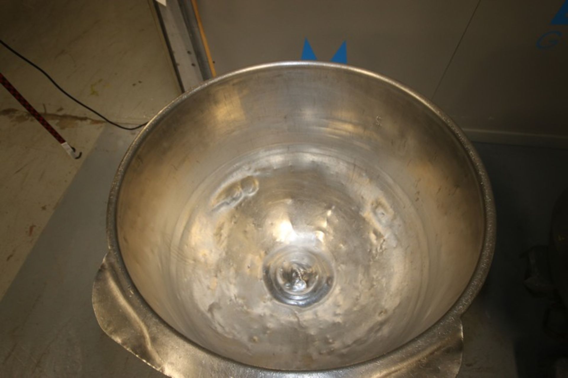 S/S Mixing Bowl, Internal Dims.:  Aprox. 32-1/2" Dia. x 26-1/2" Deep, Mounted on Portable Cart ( - Image 2 of 8