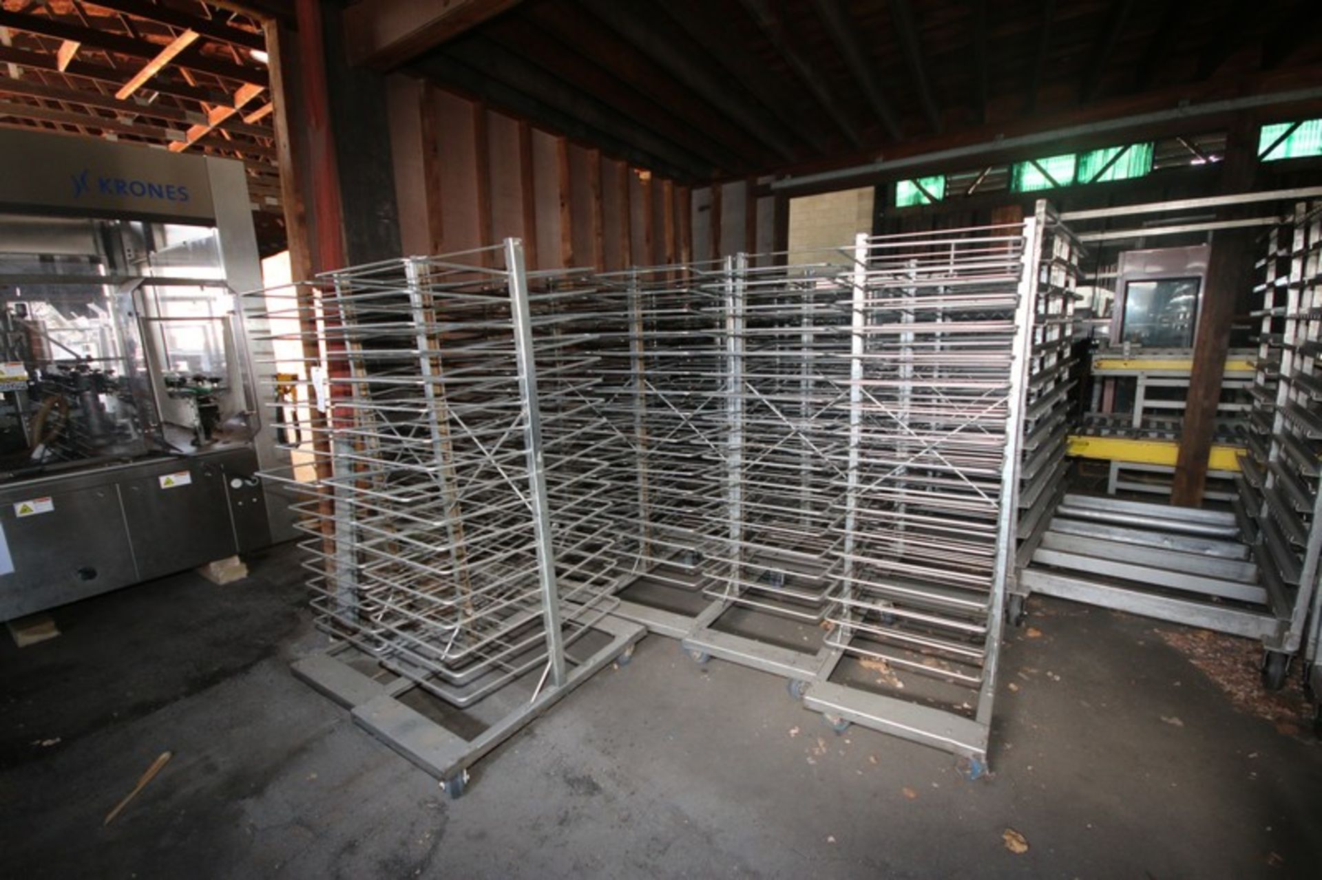 (17) Portable S/S Bakers Racks with (17) PositionOn Each Side (INV#66174)(Located at MDG Auction