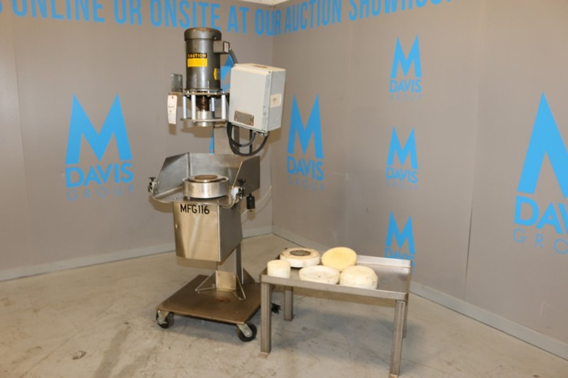 Colborne Dough Press, M/N EGS, S/N 399 92, 208V,3 Phase, with Baldor 5 hp Motor, 1725 RPM, Mounted - Image 2 of 9