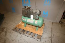 Speedair 3 hp Small Reciprocating Air Compressor,M/Nl 4B237C, SN L10/3/02 - 00053, 135 max psi,