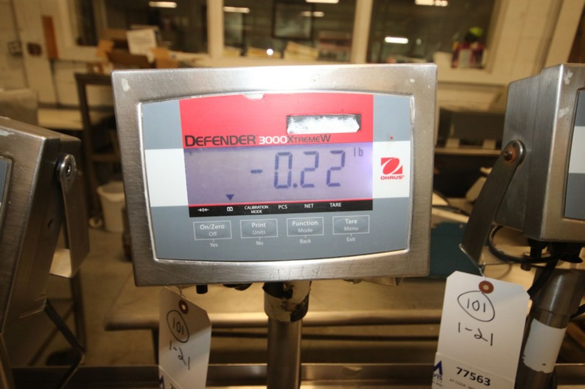 Ohaus Digital S/S Platform Scale,M/N T32XW, S/N B144401959, 150 lb. Capacity, with Defender 3000 - Image 2 of 3