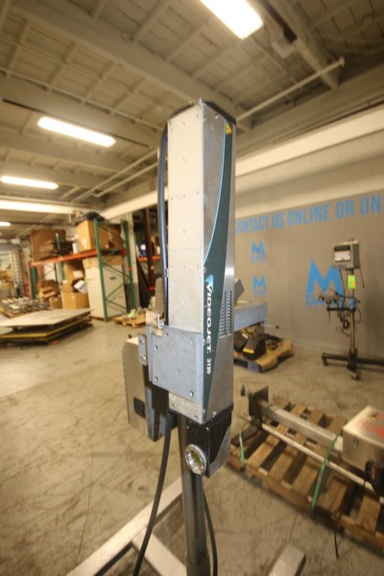 Videojet Laser Jet Coder,M/N 3120, Mounted on Portable S/S Stand (INV#73286)(LOCATED AT M. DAVIS - Image 6 of 7