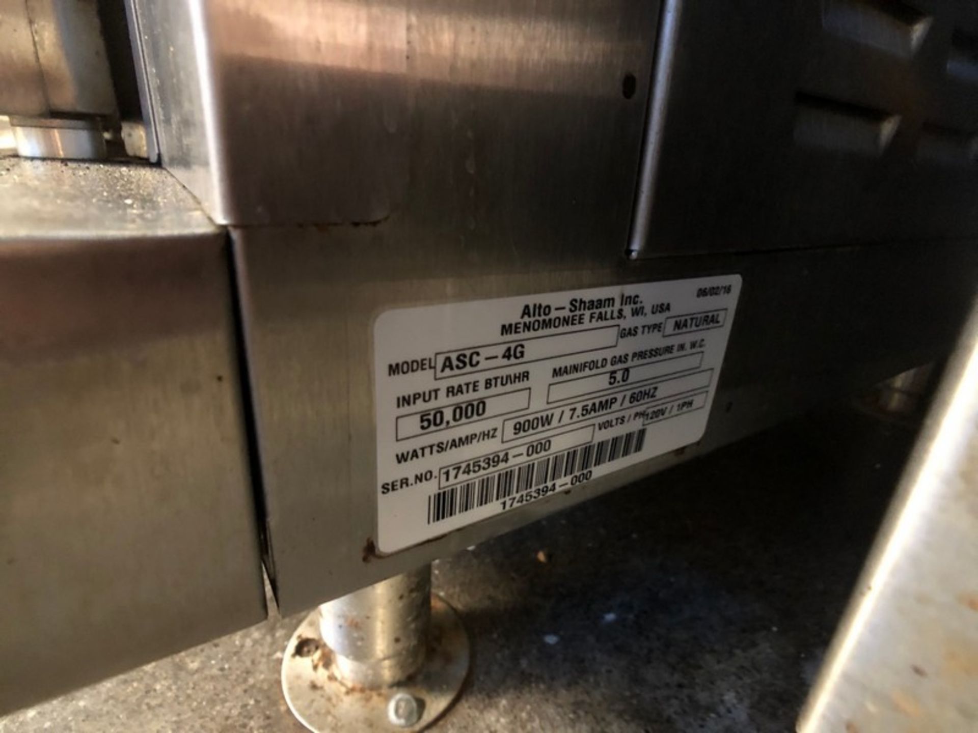 2016 ALTO-SHAM CONVECTION OVEN, MODEL ASC-4G, S/N1745394-000 (INV#74526)(Located @ the MDG Auction - Image 2 of 5