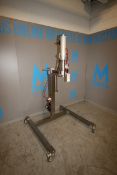 Unifiller S/S Hopper Topper,,with Pneumatic Gauges & Hook Ups, Mounted on S/S Portable Frame (INV#