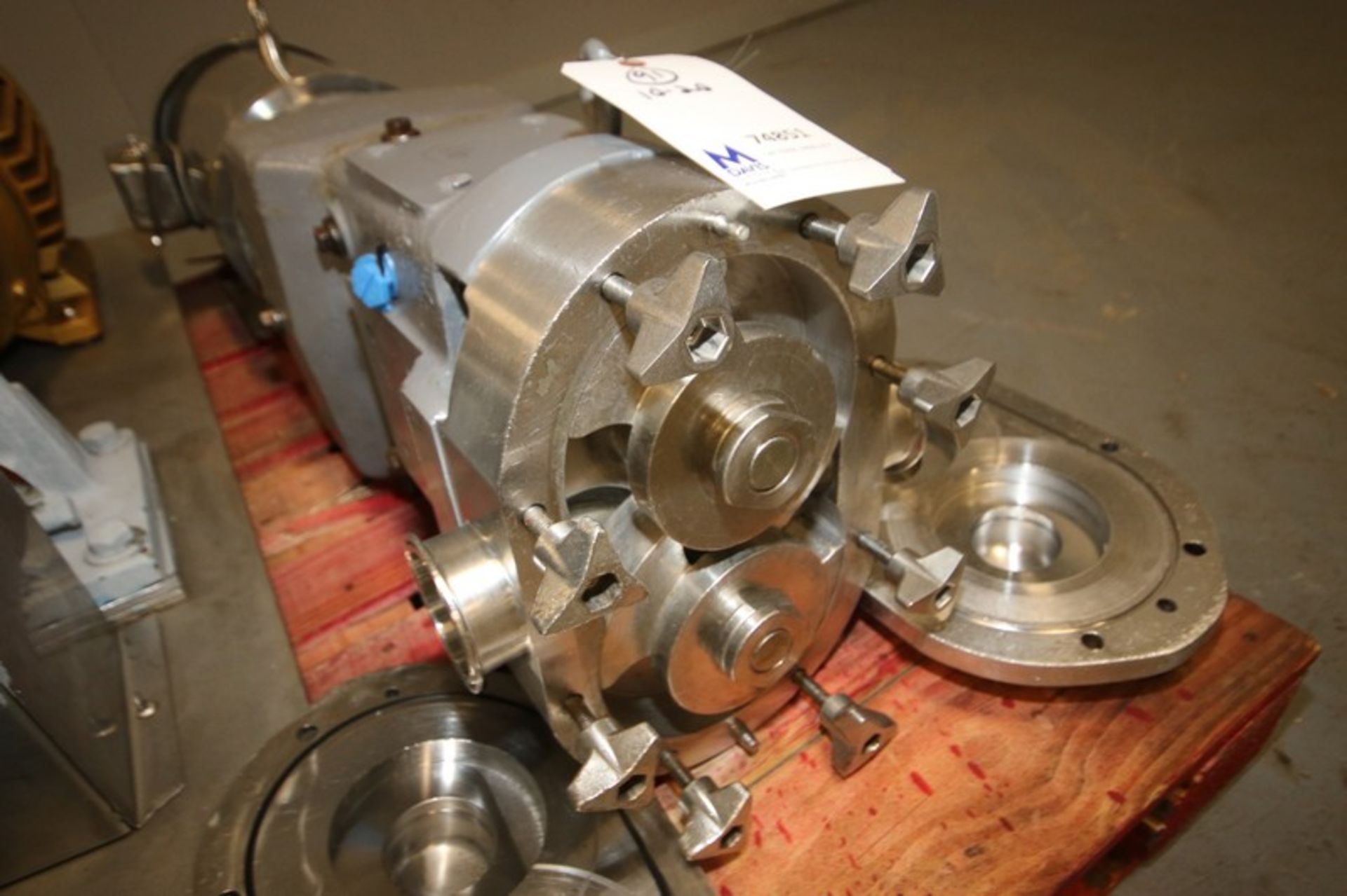 WCB 5 hp Positive Displacement Pump,with Gator 1175/860 RPM S/S Clad Motor, 208-230/460 Volts, 3 - Image 8 of 8