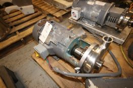 Tri-Clover 10 hp Centrifugal Pump,MN C328, with 3" x 2" Clamp Type S/S Head, with Reliance 1755