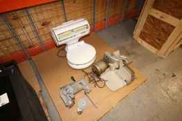 Lot of (3) Vintage Machines,Including Simpson Porcelain True Weight Deli/Butcher Scale, American