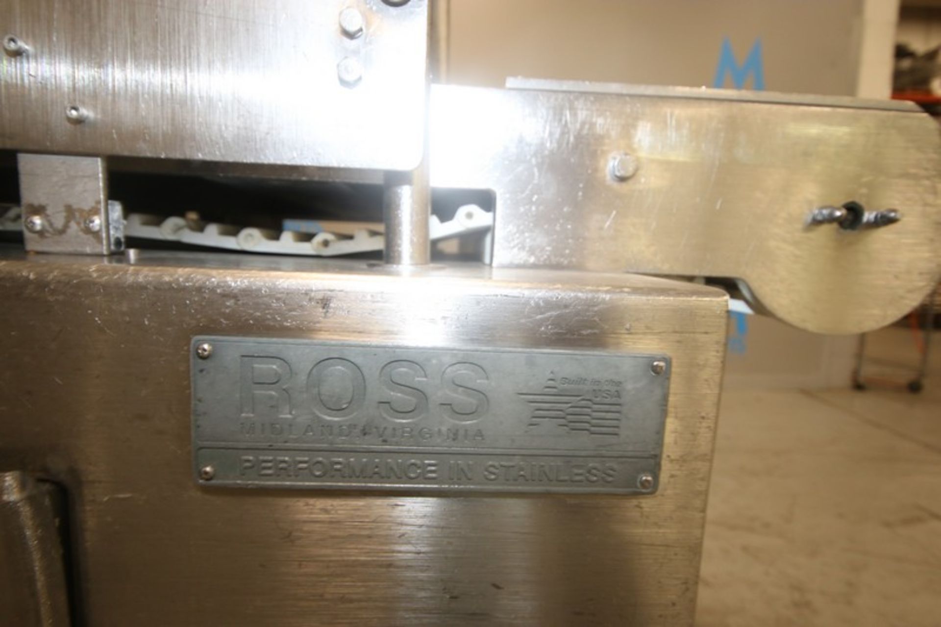 Ross S/S Meat Injector, with Aprox. 23-1/2" WBelt, with Portable S/S Frame (INV#70454)(LOCATED AT - Image 3 of 8