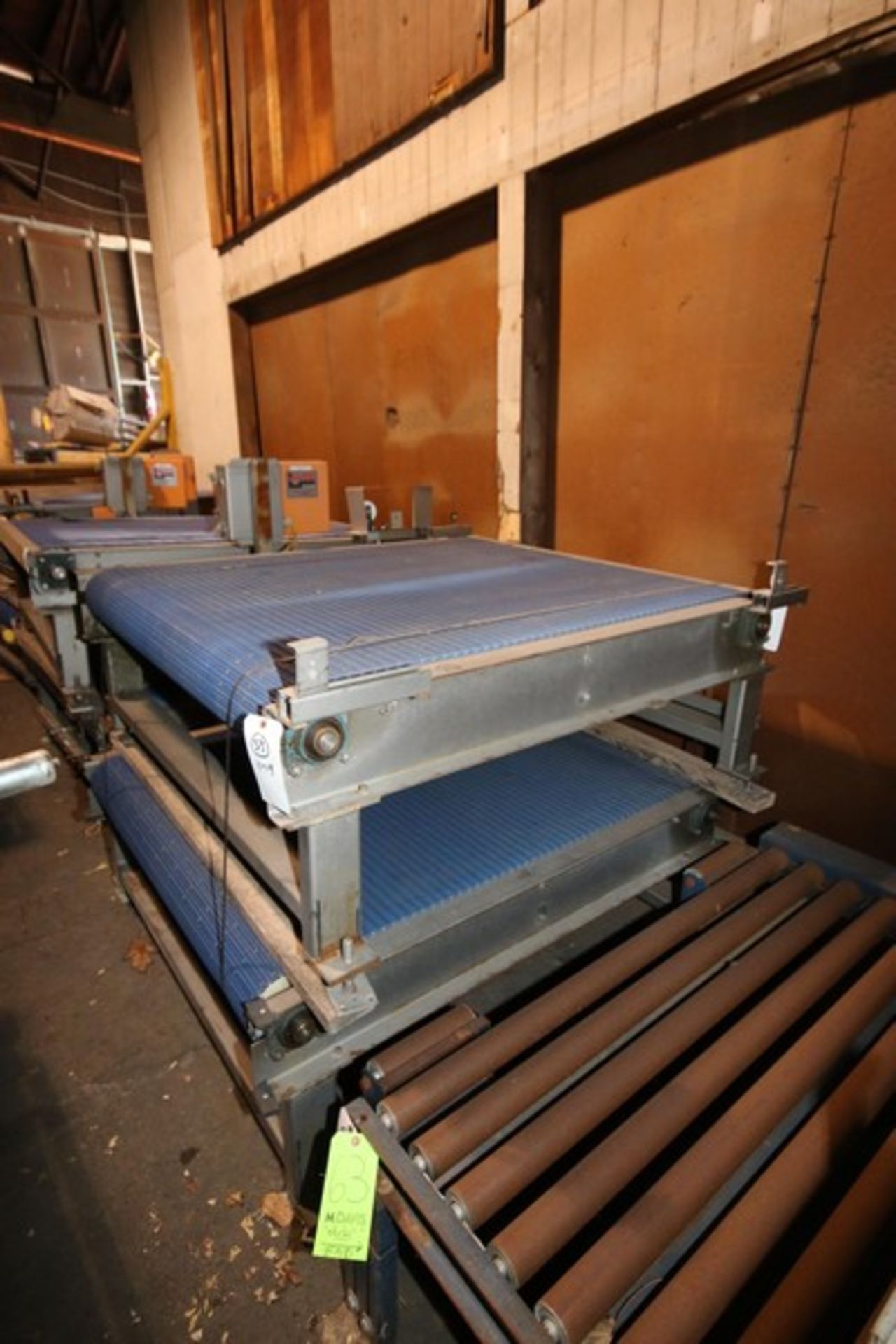 6-Sections of H&CS Conveyors, Overall Dims.:Aprox. 60" L x 64" W x 36" H, with Plastic Blue Belt, - Image 6 of 7