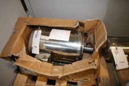 NEW Sterling 10 hp S/S Clad Pump Motor,1770 RPM, Frame #215TC, 208-230/460 Volts, 3 Phase (INV#
