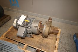 15 hp Centrifugal Pump,M/N SMP 3000, S/N 1087/6118, Size 1.5/7 15-4-C, with Baldor 3500, 208-230/460