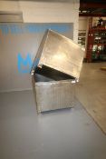 S/S Single Wall Totes,Internal Dims.: Aprox. 47" L x 39-1/2" W x 32" Deep (Both Totes Same Size),