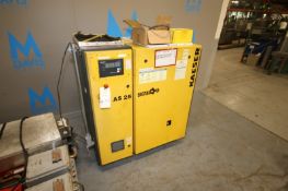 Kaeser Sigma 25 hp Air Compressor,M/N AS 25, S/N 1370, 125 PSIG, 208/230/460 Volts, 3 Phase, with