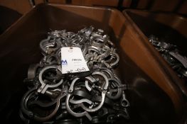 Lot of (50) 2" Assorted S/S Sanitary Grade Clamps(INV#79926)(Located @ the MDG Auction Showroom in