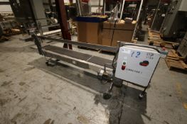 Chantland S/S Portable Power Belt Conveyor, Model 4201, S/N 39282, Overall Dims.: Aprox. 125" L x