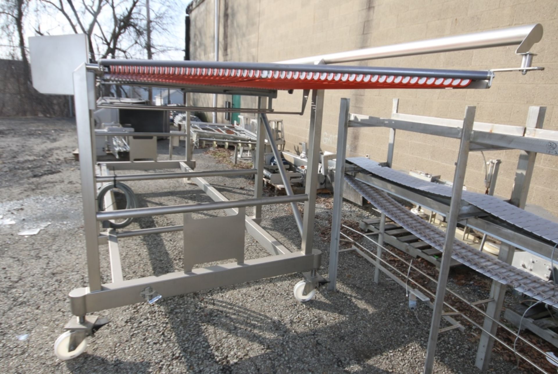S/S Portable Power BeltConveyor with 43" W Belt & Drive with 5 ft L Eagle Belt Connection, Overall - Image 2 of 5