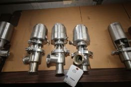 Lot of (3) Tri Clover 2" 2-Way S/S Air Valve, ClampType (INV#79909)(Located @ the MDG Auction