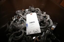 Lot of (50) 2" Assorted S/S Sanitary Grad Clamps(INV#79925)(Located @ the MDG Auction Showroom in