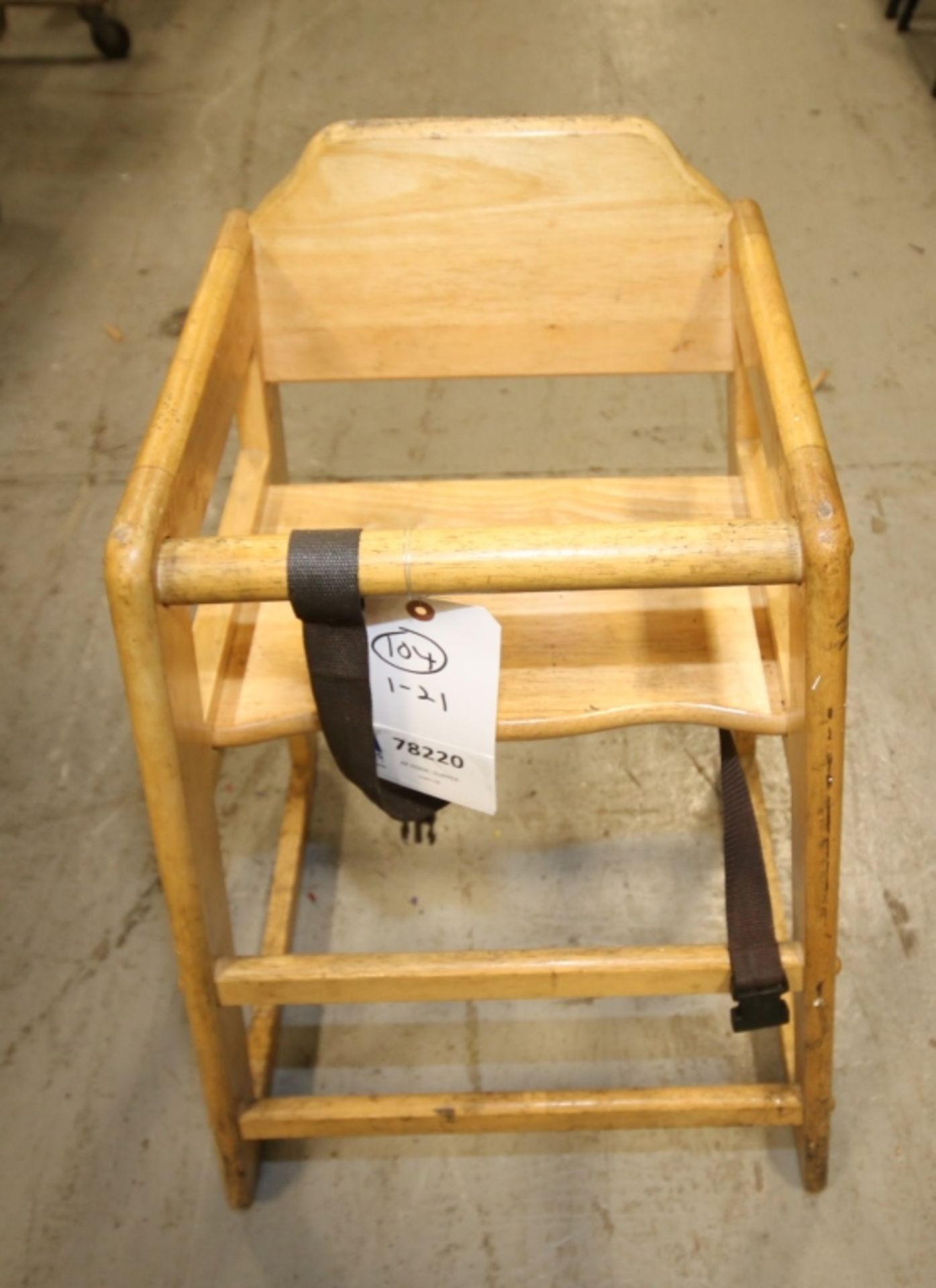 Wood Infant Hi - Chair(INV#78220)(Located @ the MDG Showroom - Pgh., PA)(Rigging, Loading & Site