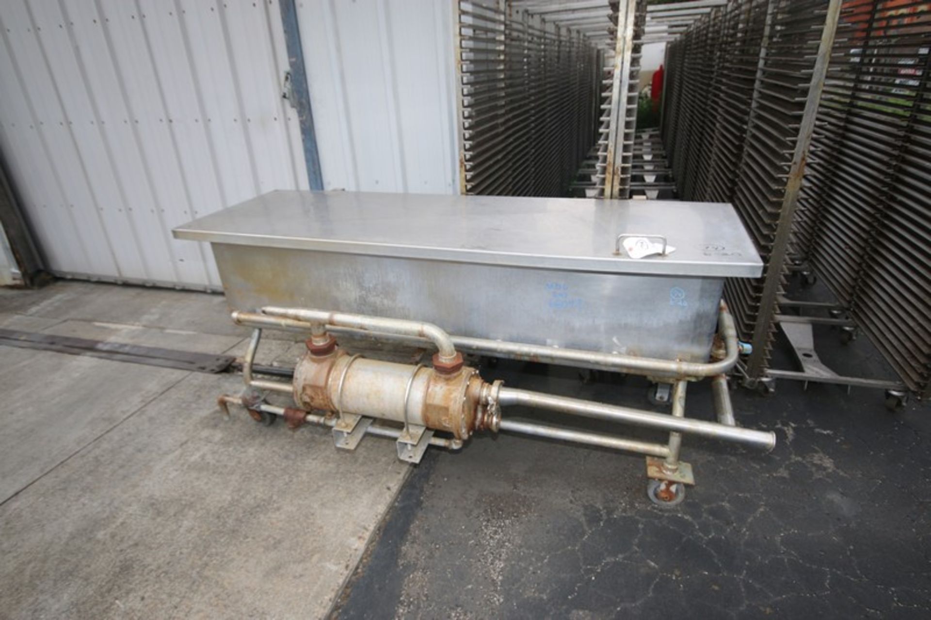 S/S Jet Spray COP Trough, with On Board Heat Exchanger, Overall Dims.: Aprox. 80" L x 38" W x 37" H - Image 2 of 6