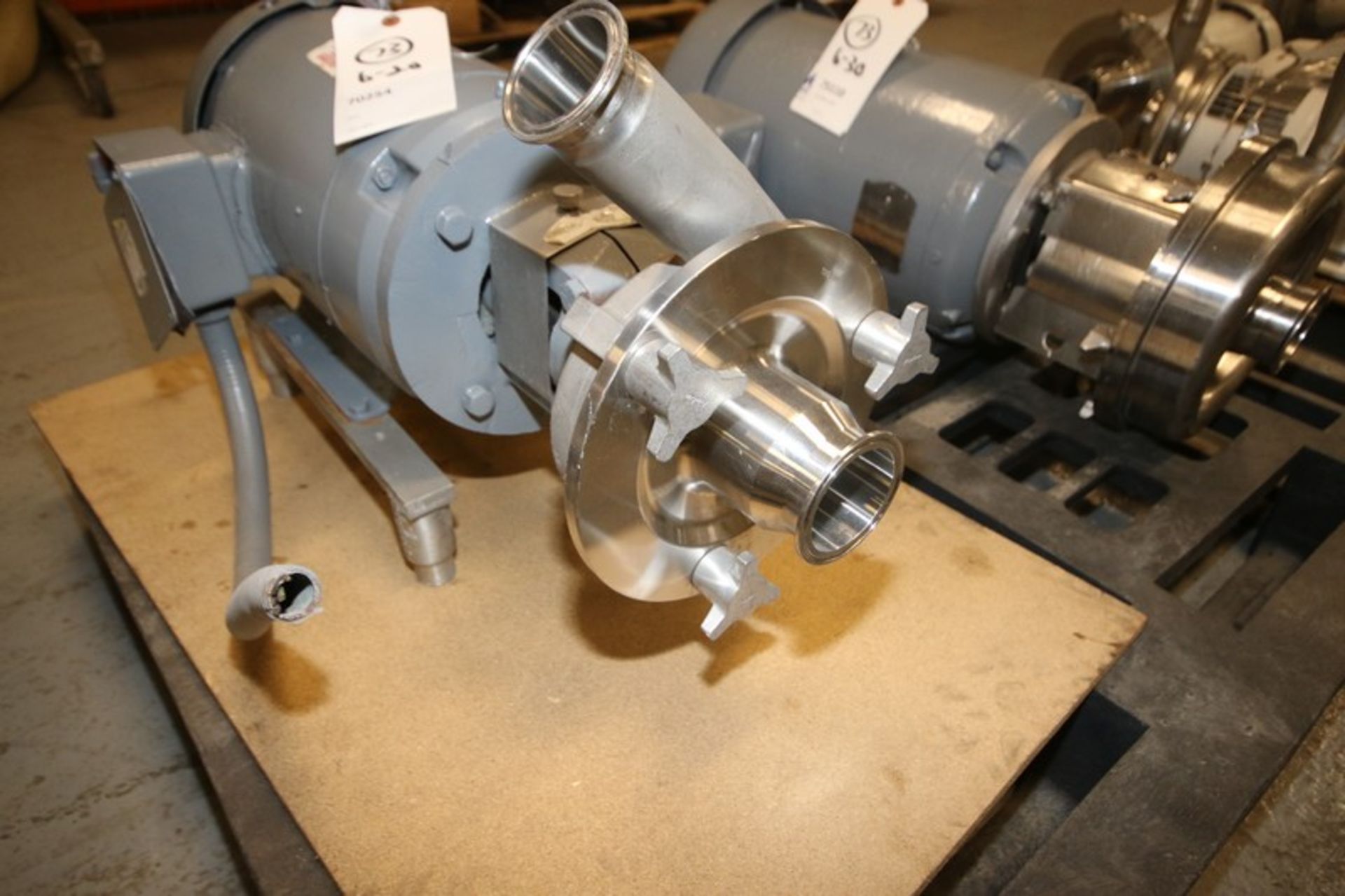 Fristam Aprox. 10 hp Centrifugal Pump, M/NFPX3522-125, S/N FPX35220401454, with Aprox. 2" x 3" Clamp - Image 2 of 3